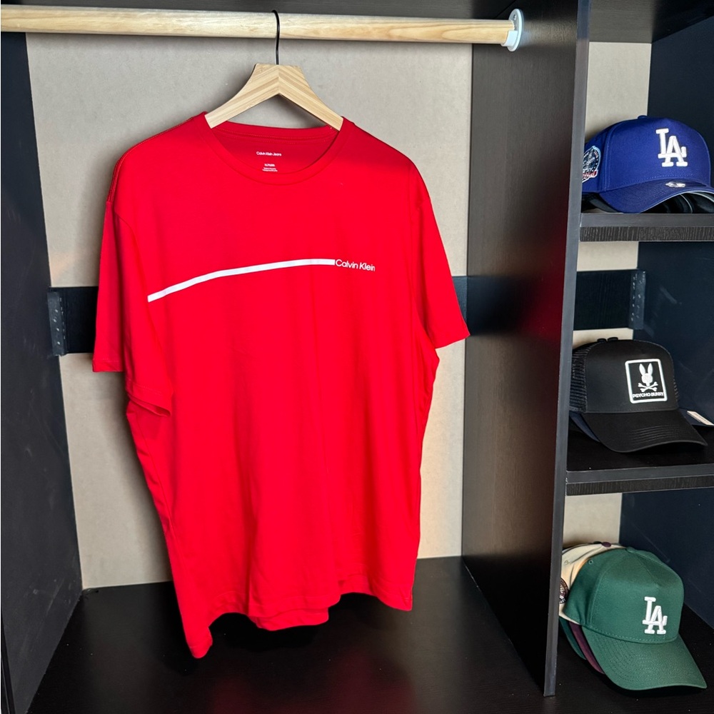 Calvin Klein Jeans Red Short Sleeve Tee